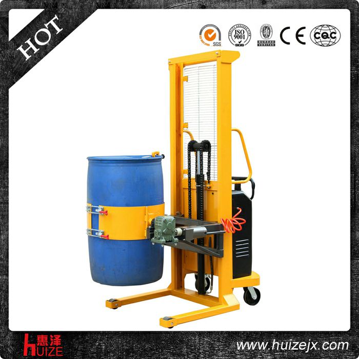 半電動(dòng)多功能油桶車（單門架，夾塑桶）